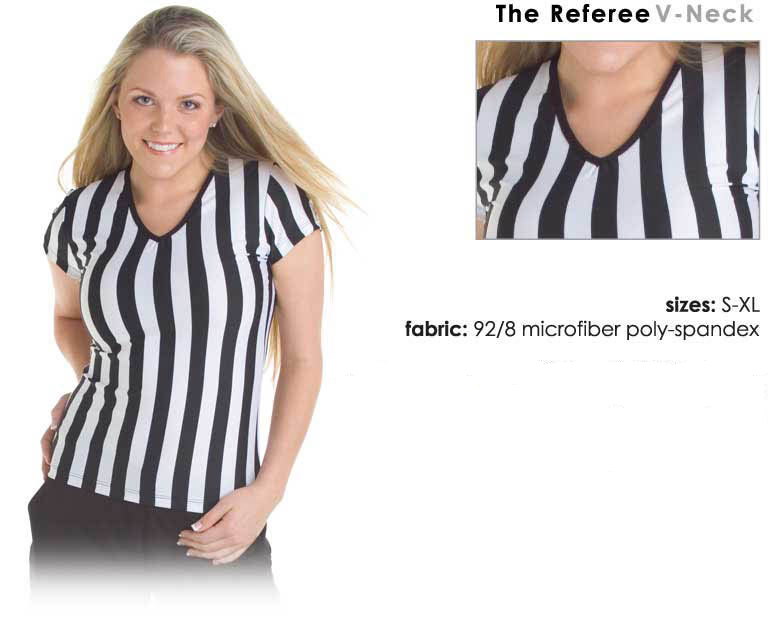 Microfiber V-Neck Referee Shirt